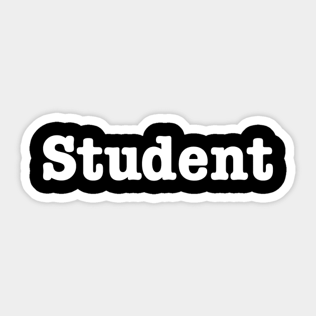 Student Sticker by lenn